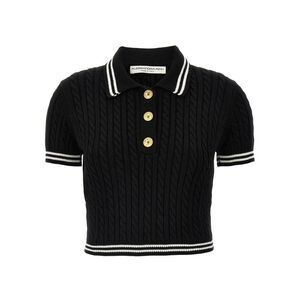 Alessandra Rich Women's Braided Polo Shirt